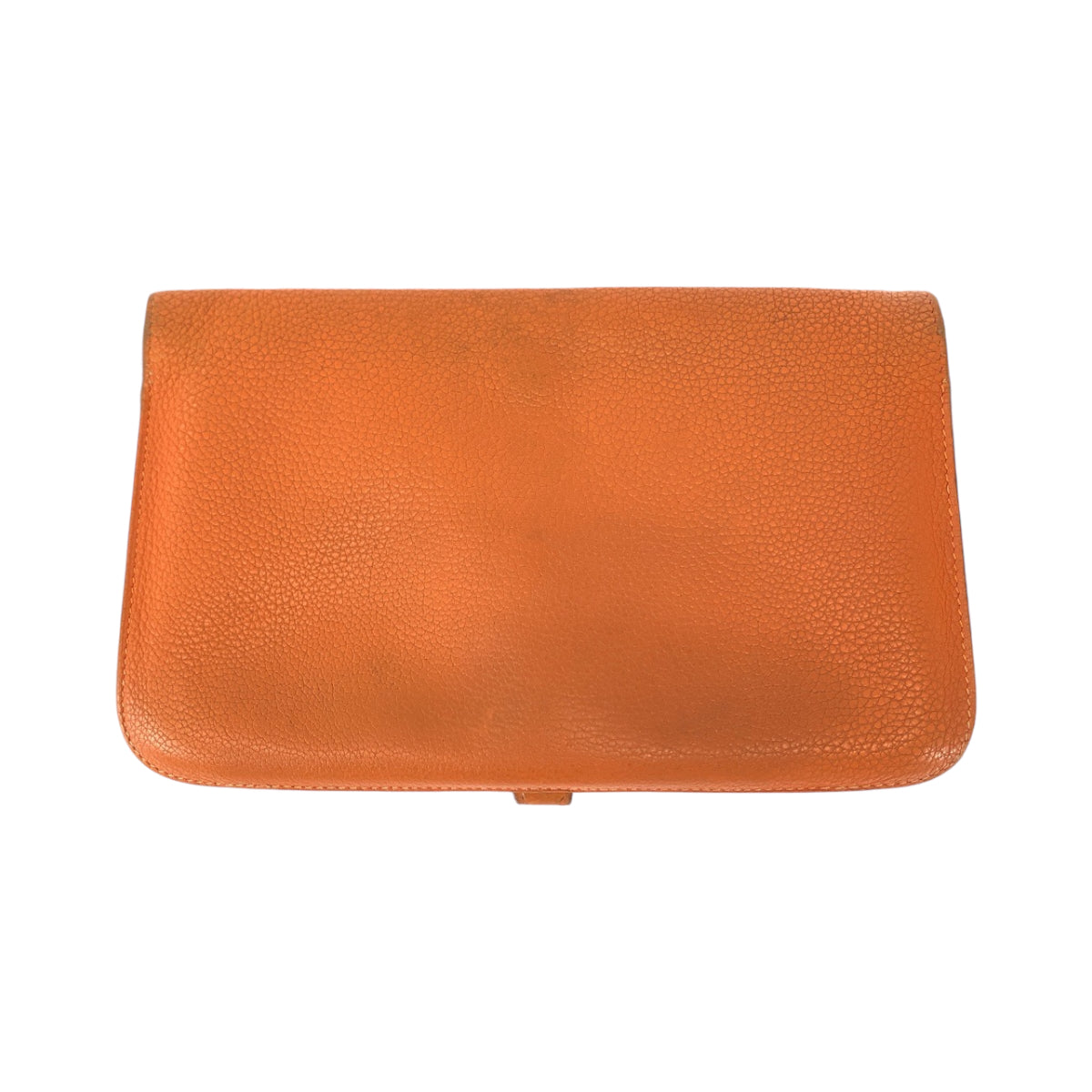 112805
HERMES エルメス ドゴンGM オレンジ シルバー金具 トゴ 長財布 ロングウォレット R刻印  レディース