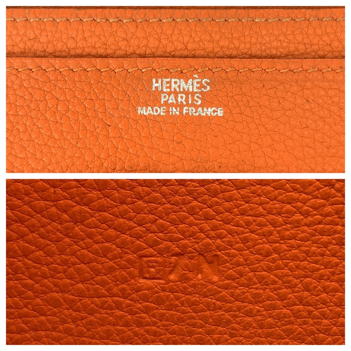 112805
HERMES エルメス ドゴンGM オレンジ シルバー金具 トゴ 長財布 ロングウォレット R刻印  レディース