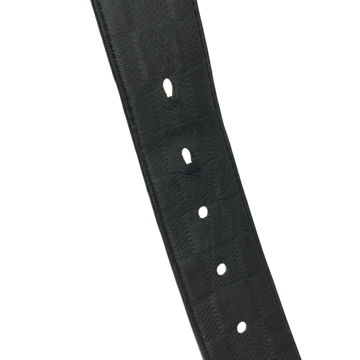 13056
LOUIS VUITTON ルイヴィトン ダミエアンフィニ サンチュール 95cm ブラック 黒 ブラウン シルバー金具 レザー M9150 ベルト  メンズ