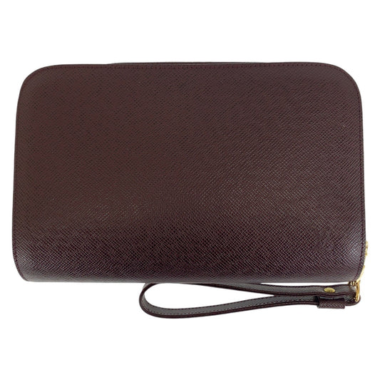 13057
LOUIS VUITTON ルイヴィトン タイガ バイカル アカジュー ワインレッド ボルドー ゴールド金具 レザー M30186 セカンドバッグ クラッチバッグ  メンズ
