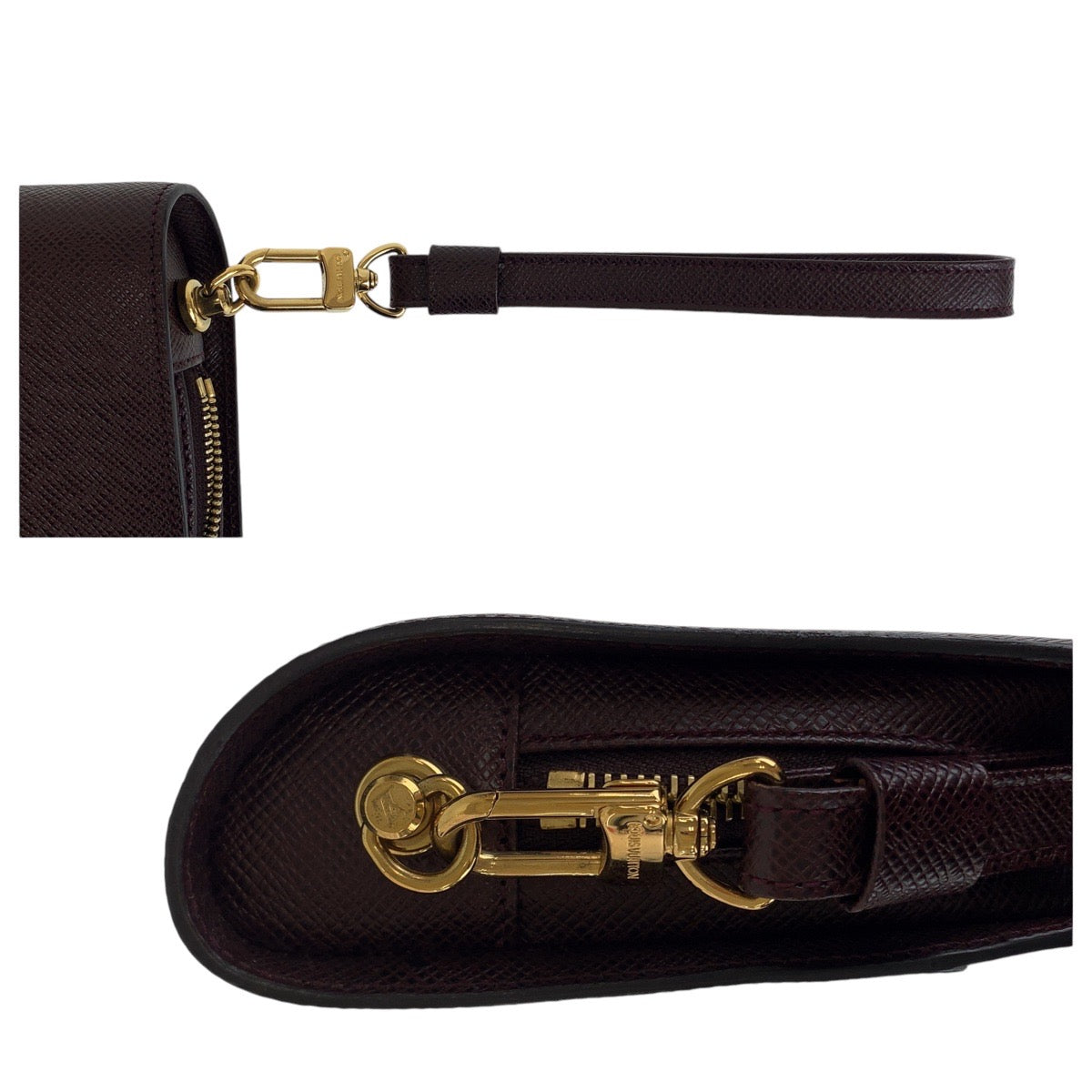 13057
LOUIS VUITTON ルイヴィトン タイガ バイカル アカジュー ワインレッド ボルドー ゴールド金具 レザー M30186 セカンドバッグ クラッチバッグ  メンズ