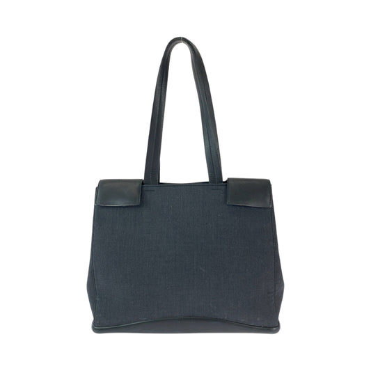 13058
PRADA プラダ グレー ブラック ウール / レザー B9285 トートバッグ ハンドバッグ ショルダーバッグ  レディース