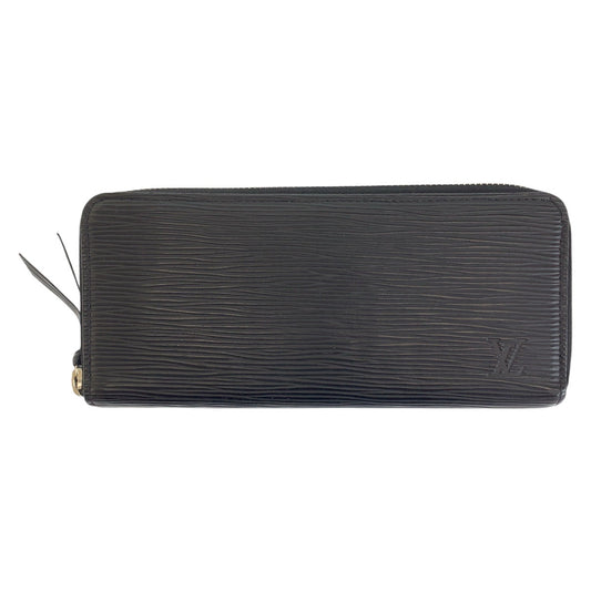 11858
LOUIS VUITTON ルイヴィトン エピ ポルトフォイユ クレマンス ノワール ブラック 黒 シルバー金具 レザー M60915 長財布 ラウンドファスナー  メンズ