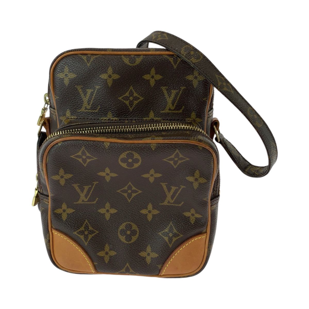 12795
LOUIS VUITTON ルイヴィトン モノグラム アマゾン ブラウン ゴールド金具 PVC M45236 ショルダーバッグ ポシェット  レディース