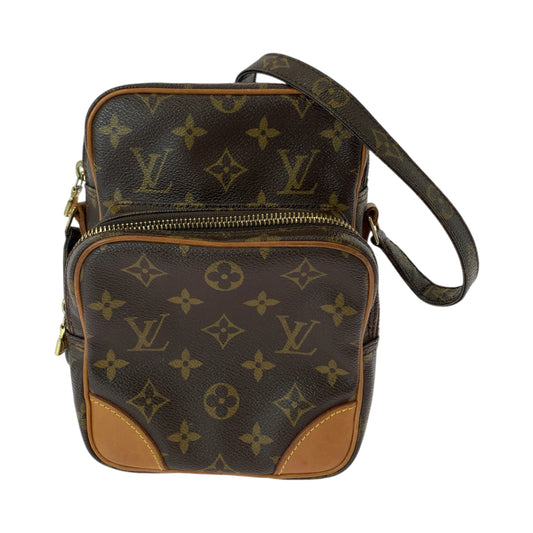 12795
LOUIS VUITTON ルイヴィトン モノグラム アマゾン ブラウン ゴールド金具 PVC M45236 ショルダーバッグ ポシェット  レディース