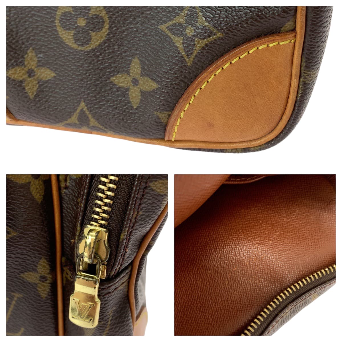 12795
LOUIS VUITTON ルイヴィトン モノグラム アマゾン ブラウン ゴールド金具 PVC M45236 ショルダーバッグ ポシェット  レディース