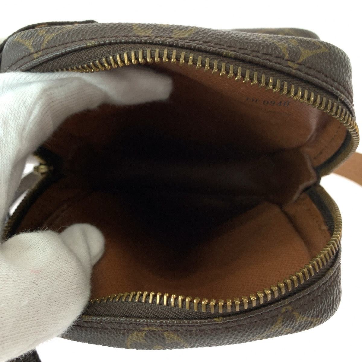 12795
LOUIS VUITTON ルイヴィトン モノグラム アマゾン ブラウン ゴールド金具 PVC M45236 ショルダーバッグ ポシェット  レディース