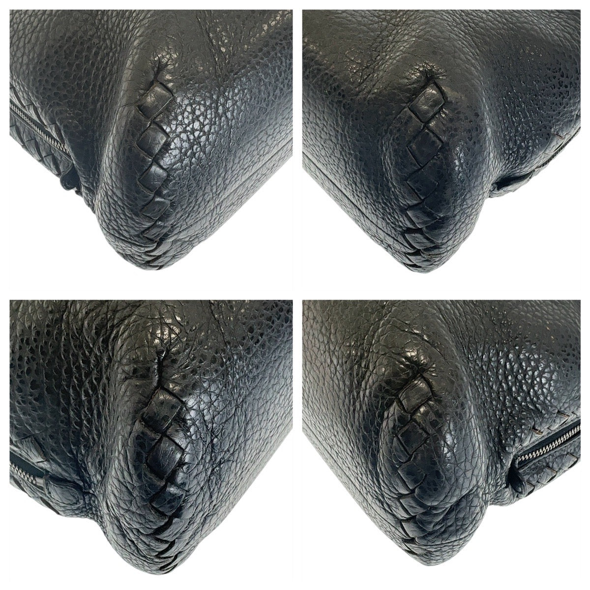 13061
BOTTEGAVENETA ボッテガヴェネタ イントレチャート ブラック 黒 シルバー金具 レザー ビジネスバッグ ブリーフケース  メンズ