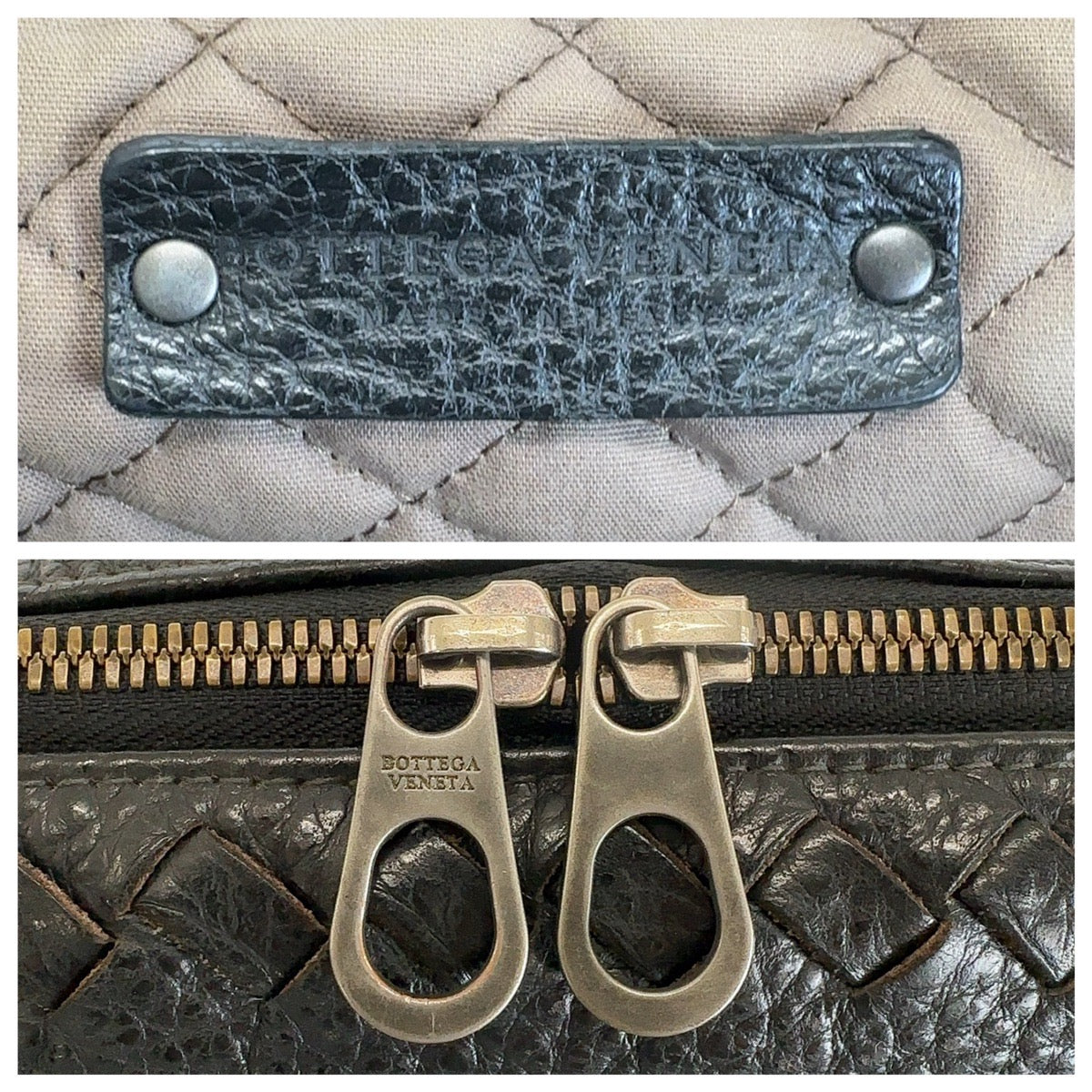 13061
BOTTEGAVENETA ボッテガヴェネタ イントレチャート ブラック 黒 シルバー金具 レザー ビジネスバッグ ブリーフケース  メンズ