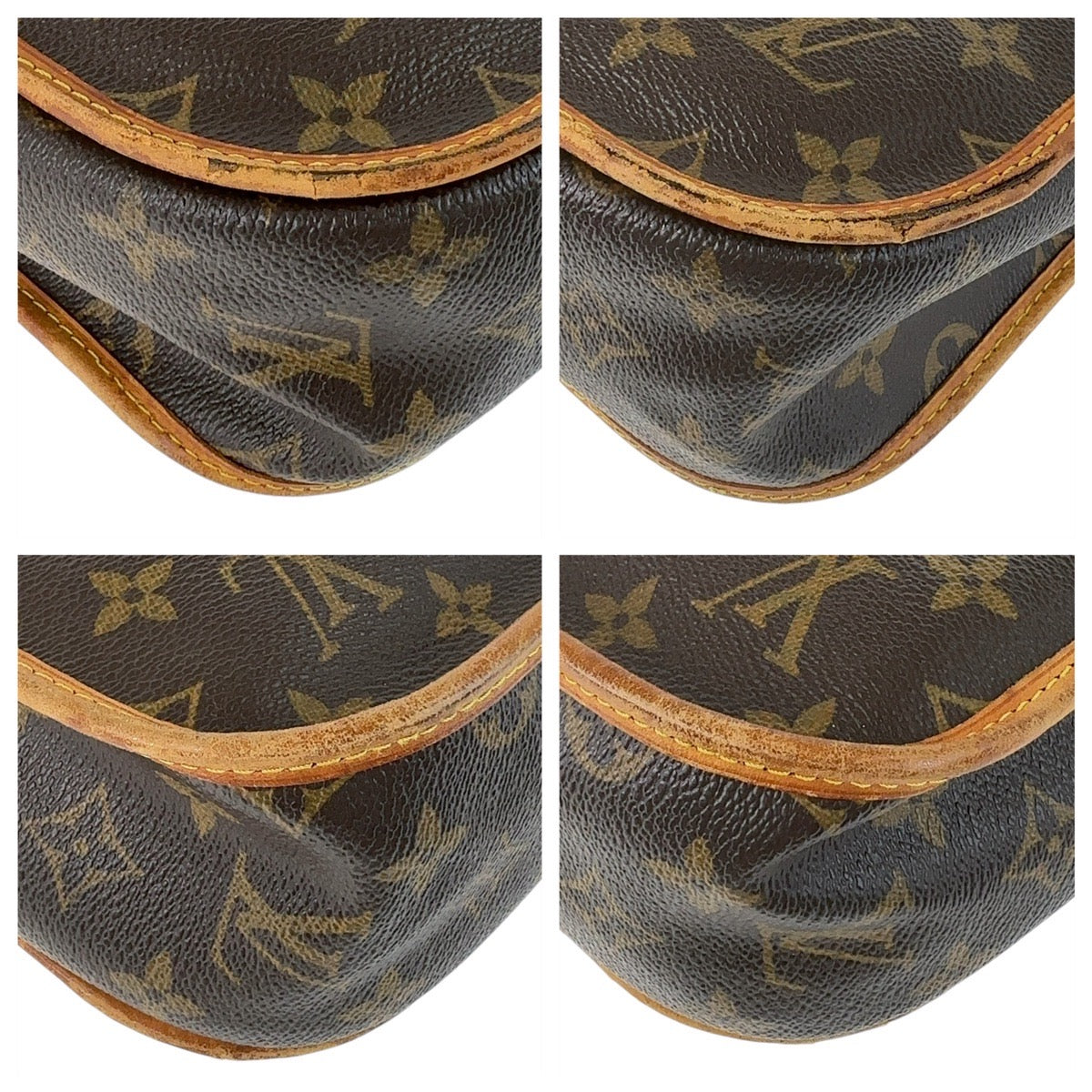 13062
LOUIS VUITTON ルイヴィトン モノグラム ボスフォールPM ブラウン ゴールド金具 PVC / レザー M40106 斜め掛け ショルダーバッグ メッセンジャーバッグ  レディース