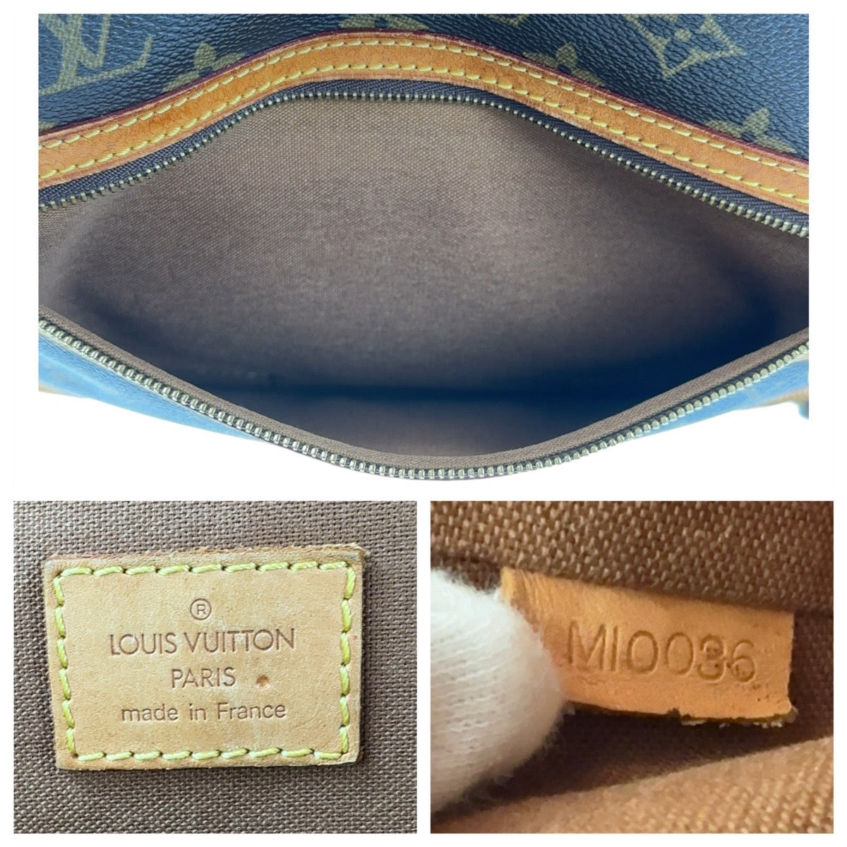 13062
LOUIS VUITTON ルイヴィトン モノグラム ボスフォールPM ブラウン ゴールド金具 PVC / レザー M40106 斜め掛け ショルダーバッグ メッセンジャーバッグ  レディース