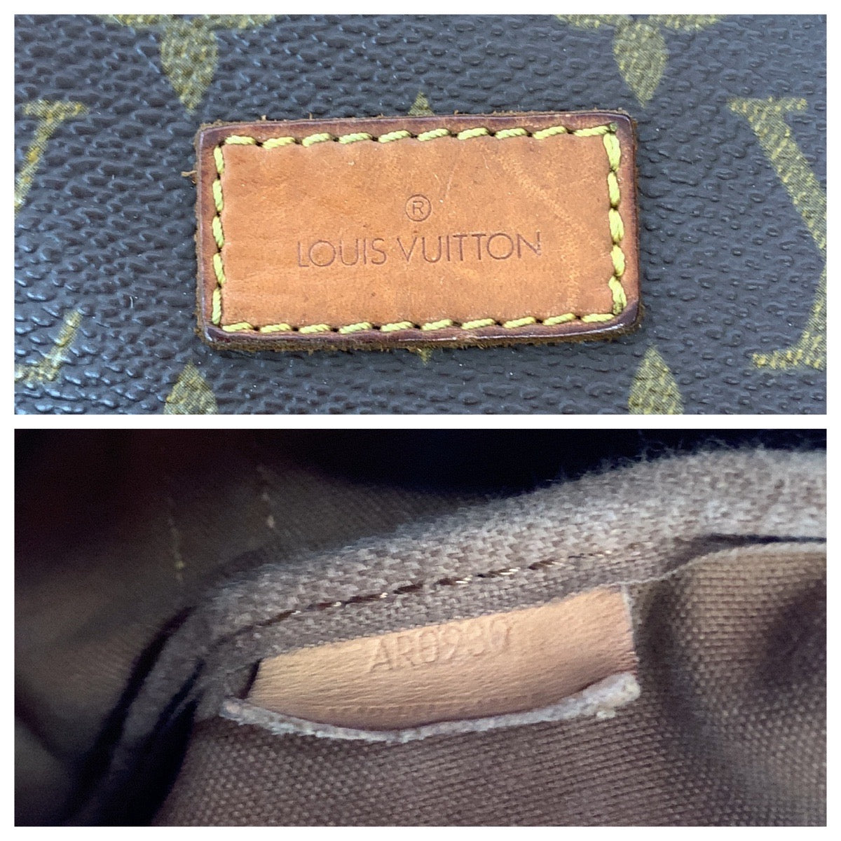 LOUIS VUITTON ルイヴィトン モノグラム ソミュール35 ブラウン ゴールド金具 PVC M42254 ショルダーバッグ メッセンジャーバッグ  レディース