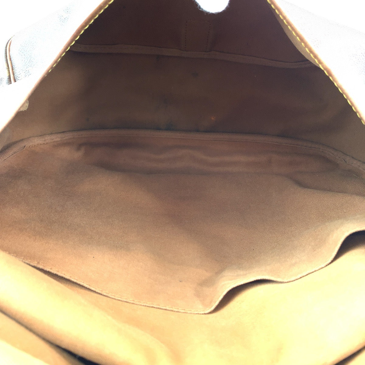 LOUIS VUITTON ルイヴィトン モノグラム ソミュール35 ブラウン ゴールド金具 PVC M42254 ショルダーバッグ メッセンジャーバッグ  レディース