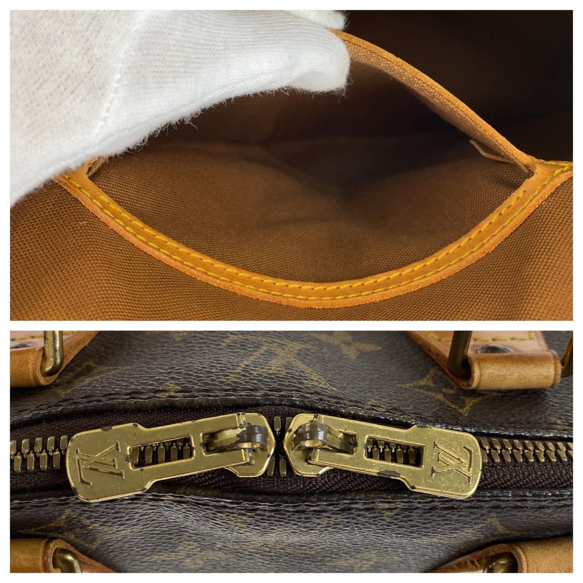 11848
LOUIS VUITTON ルイヴィトン モノグラム アルマ ブラウン ゴールド金具 PVC / レザー M51130 ハンドバッグ  レディース