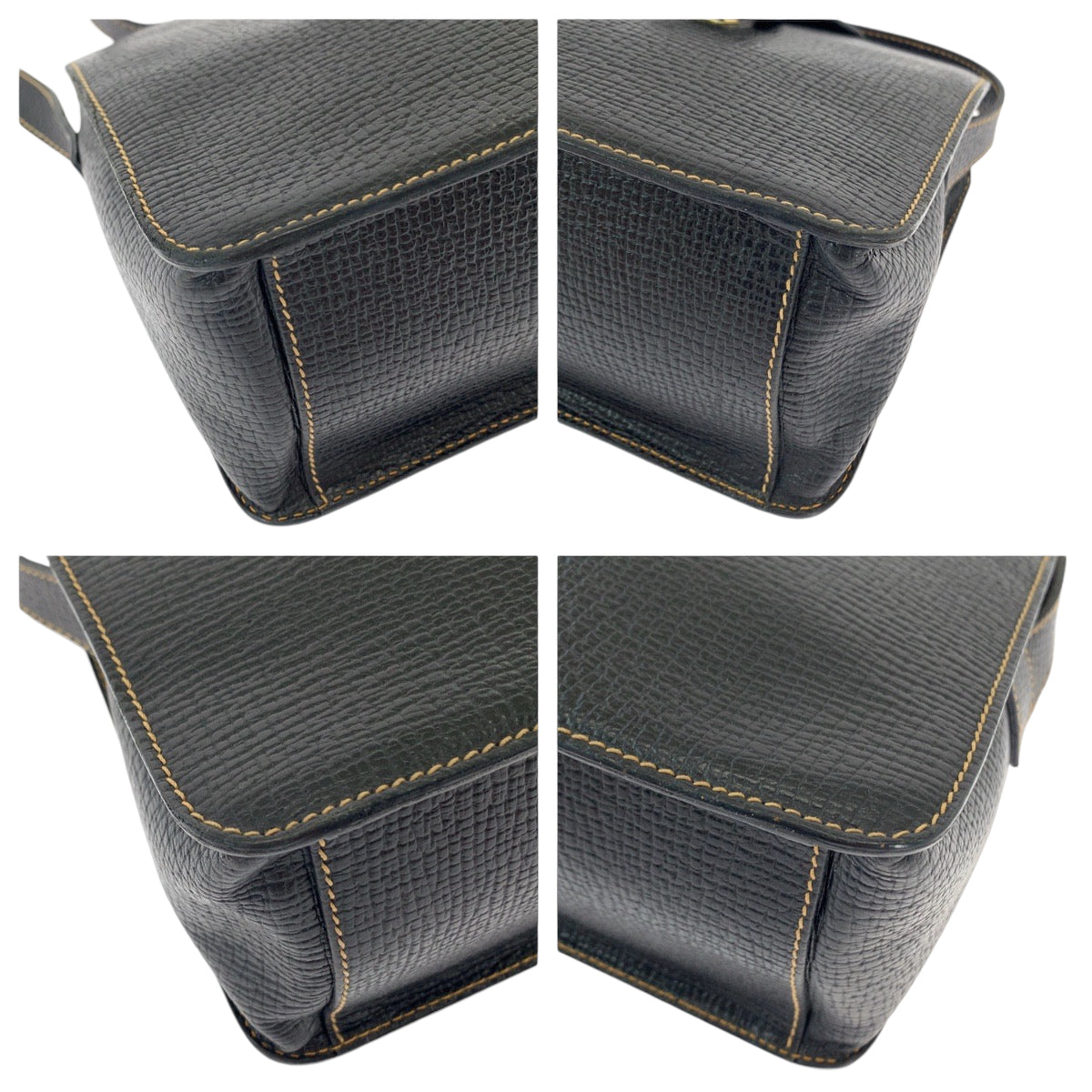13070
LOEWE ロエベ ヴィンテージ トグル ロゴ型押し ブラック 黒 ゴールド金具 レザー ショルダーバッグ 斜め掛け  レディース