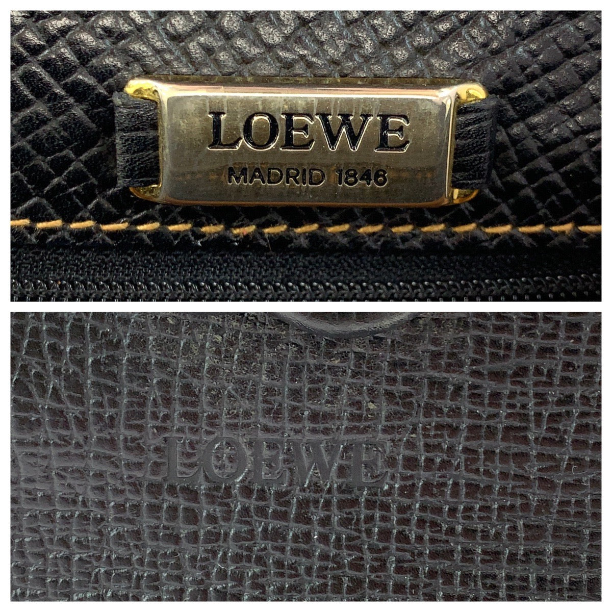 13070
LOEWE ロエベ ヴィンテージ トグル ロゴ型押し ブラック 黒 ゴールド金具 レザー ショルダーバッグ 斜め掛け  レディース