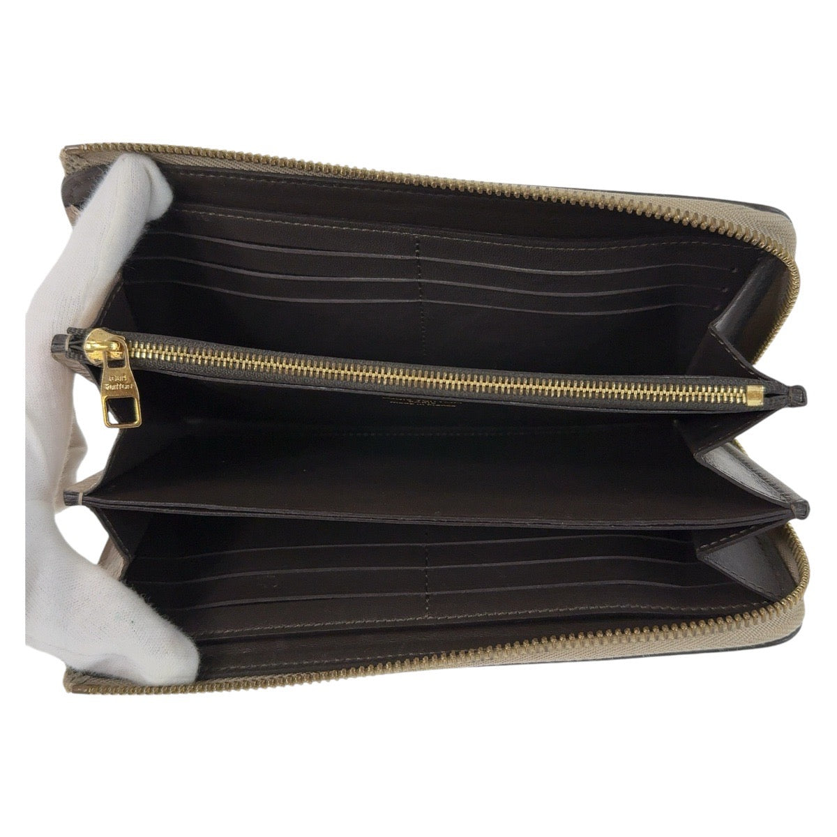 12801
LOUIS VUITTON ルイヴィトン トリヨン ポルトフォイユ コメット ガレ ベージュ ゴールド金具 レザー M63104 長財布 ロングウォレット  レディース