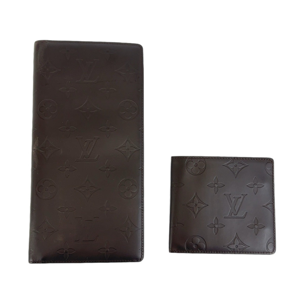 13071
LOUIS VUITTON ルイヴィトン モノグラム グラセ ポルトフォイユドゥーブル カフェ シルバー金具 レザー M66480 長財布 折財布  メンズ