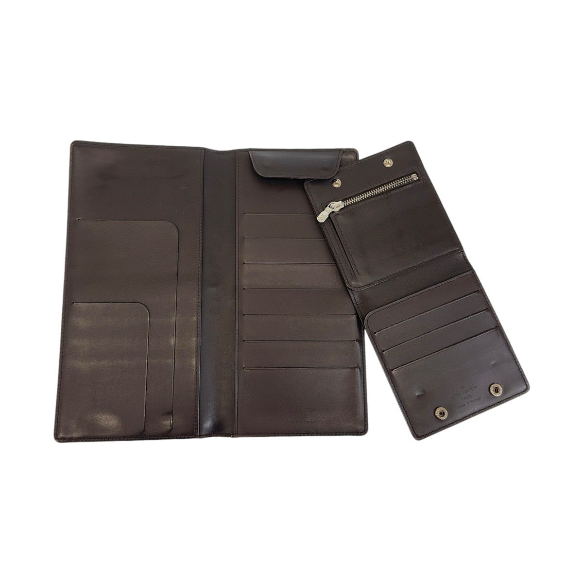 13071
LOUIS VUITTON ルイヴィトン モノグラム グラセ ポルトフォイユドゥーブル カフェ シルバー金具 レザー M66480 長財布 折財布  メンズ