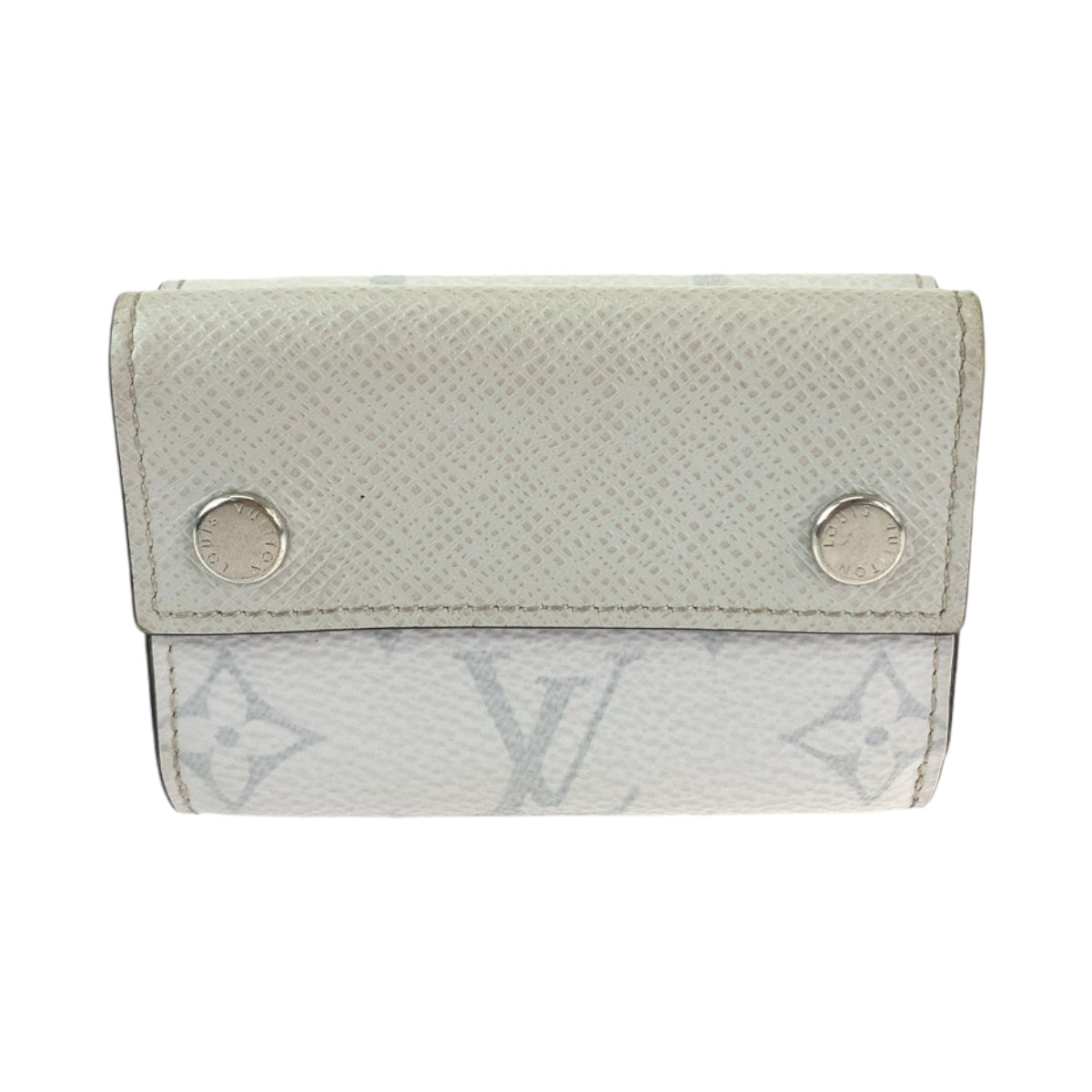 12800
LOUIS VUITTON ルイヴィトン モノグラム タイガ ラマ ディスカバリー ブロン ホワイト シルバー金具 PVC / タイガ M30899 折財布 コンパクトウォレット  メンズ
