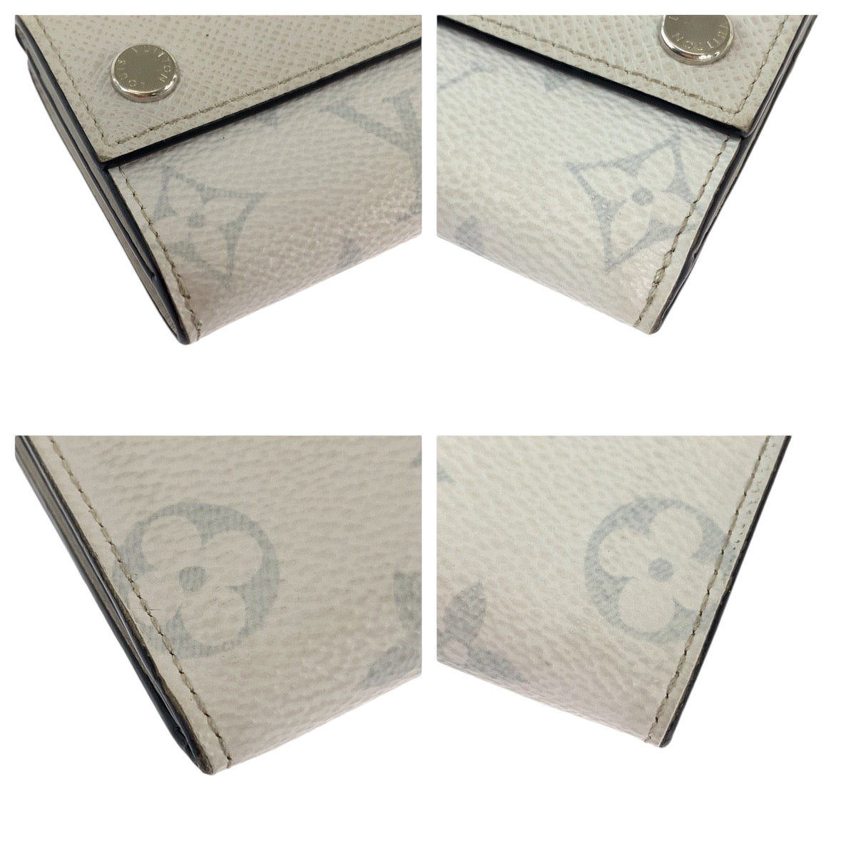 12800
LOUIS VUITTON ルイヴィトン モノグラム タイガ ラマ ディスカバリー ブロン ホワイト シルバー金具 PVC / タイガ M30899 折財布 コンパクトウォレット  メンズ