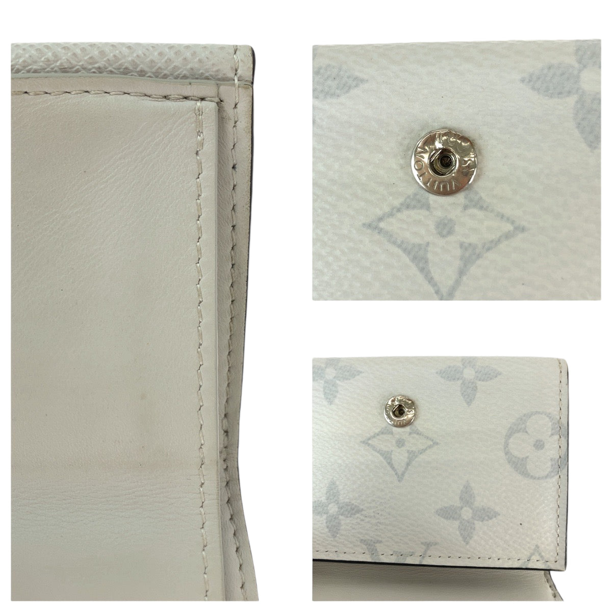 12800
LOUIS VUITTON ルイヴィトン モノグラム タイガ ラマ ディスカバリー ブロン ホワイト シルバー金具 PVC / タイガ M30899 折財布 コンパクトウォレット  メンズ
