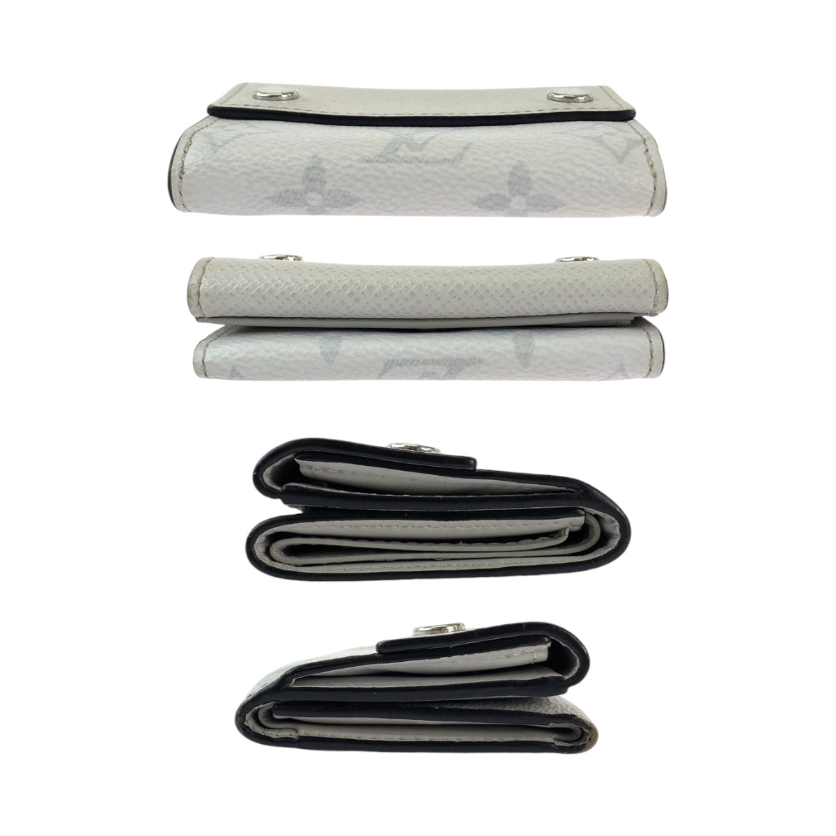 12800
LOUIS VUITTON ルイヴィトン モノグラム タイガ ラマ ディスカバリー ブロン ホワイト シルバー金具 PVC / タイガ M30899 折財布 コンパクトウォレット  メンズ