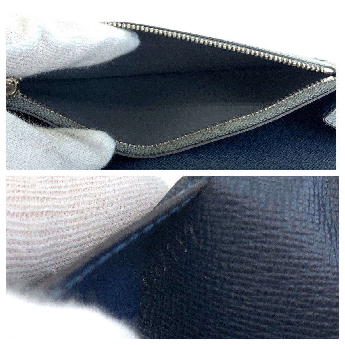 1846
LOUIS VUITTON ルイヴィトン タイガ ポルトフォイユ アレクサンドル オセアン ネイビー シルバー金具 レザー M64508 長財布 ロングウォレット  メンズ