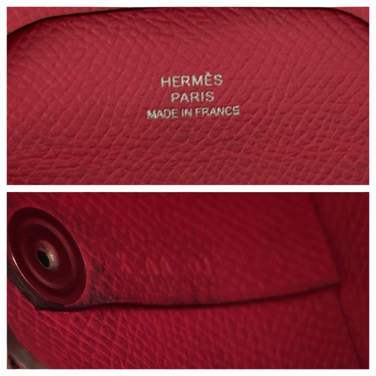 13073
HERMES エルメス バスティア ローズアザレ ヴォーエプソン コインケース 小銭入れ X刻印  レディース