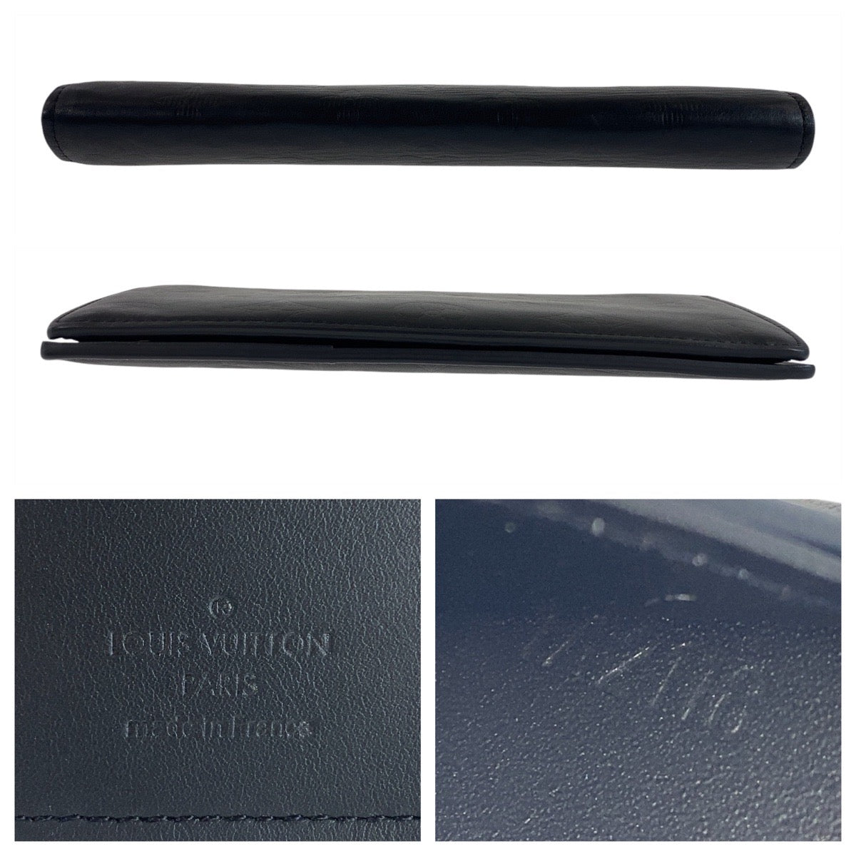 LOUIS VUITTON ルイヴィトン モノグラム シャドウ ポルトフォイユ ブラザ ブラック 黒 レザー M62900 長財布 ロングウォレット  メンズ