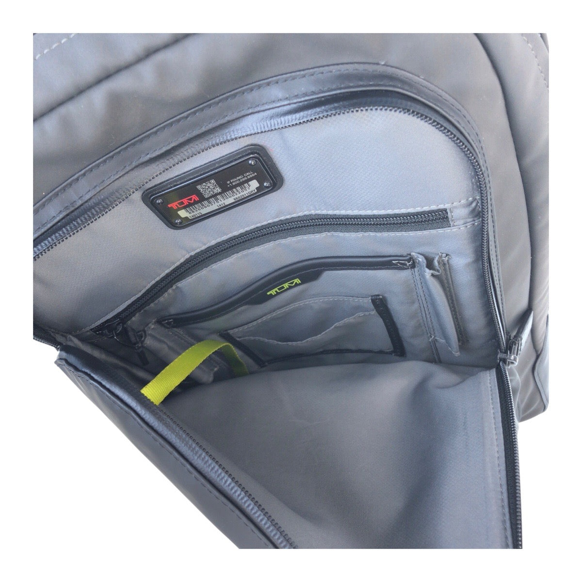 13074
TUMI トゥミ ハリソン ブラッドナー ブラック 黒 グレー イエロー シルバー金具 ナイロン バックパック リュック キャリーオン  メンズ