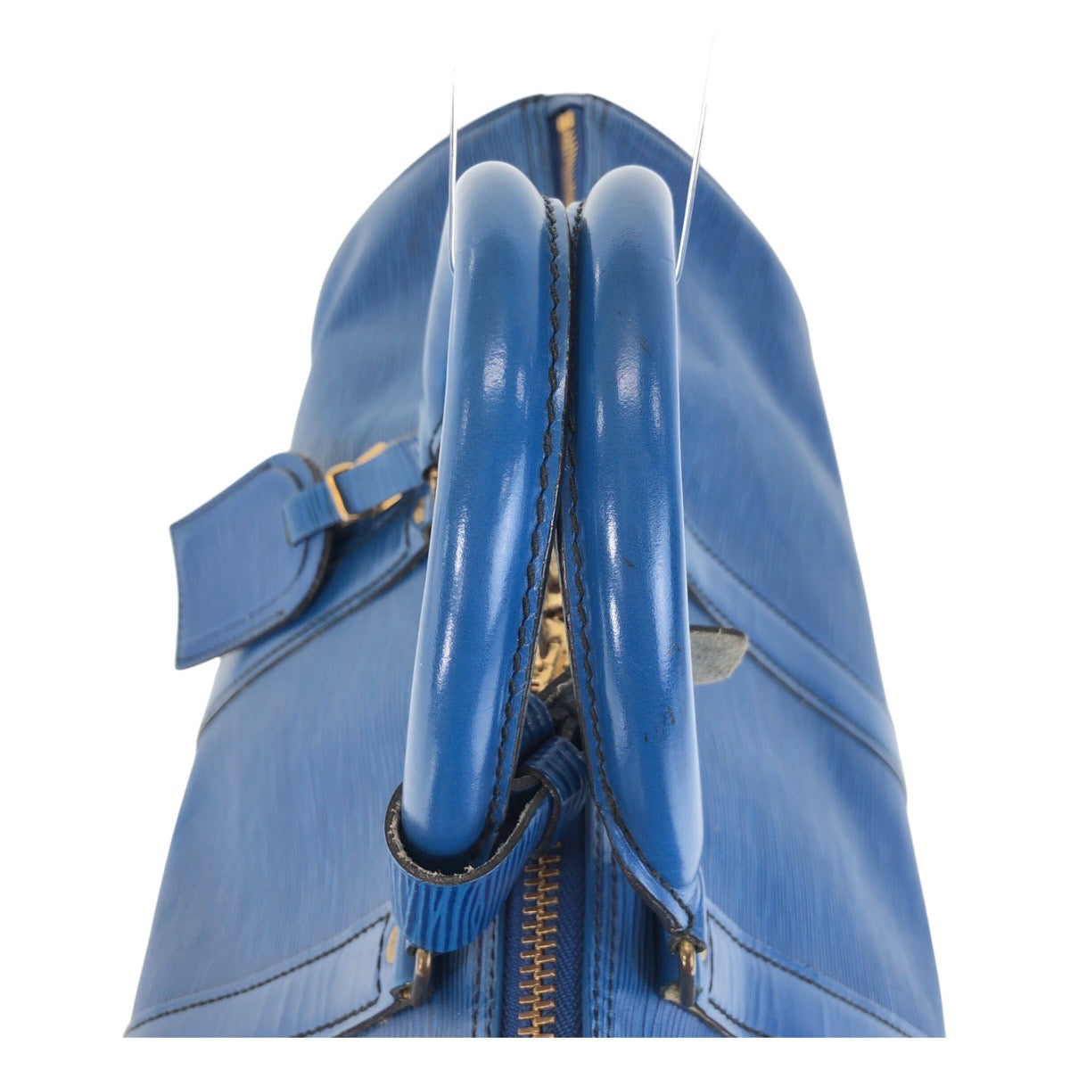 13075
LOUIS VUITTON ルイヴィトン エピ キーポル45 ブルー ゴールド金具 エピレザー M42975 ボストンバッグ 男女兼用  メンズ