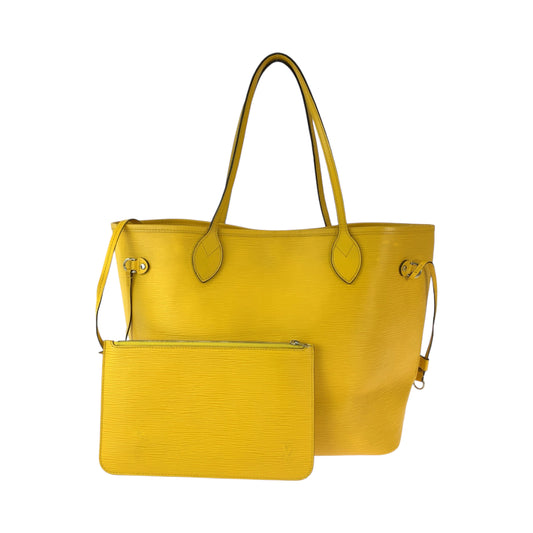 12794
LOUIS VUITTON ルイヴィトン エピ ネヴァーフルMM イエロー ミモザ ゴールド金具 エピレザー Ｍ40957 トートバッグ ショルダーバッグ  レディース