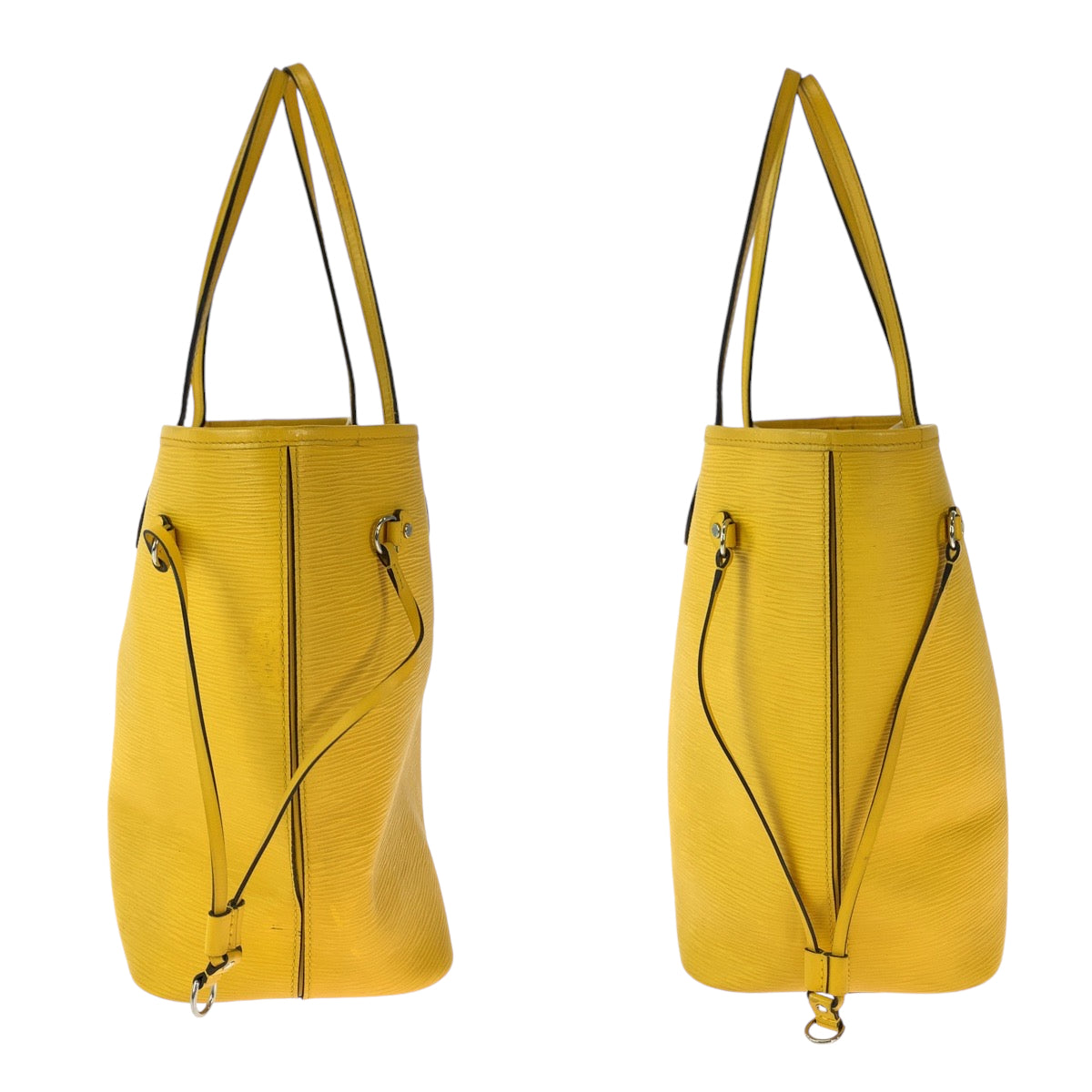 12794
LOUIS VUITTON ルイヴィトン エピ ネヴァーフルMM イエロー ミモザ ゴールド金具 エピレザー Ｍ40957 トートバッグ ショルダーバッグ  レディース