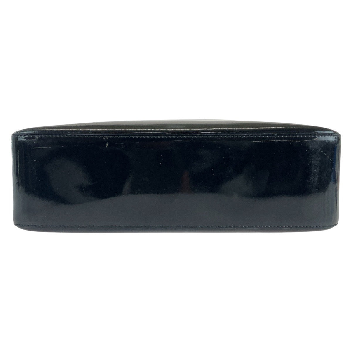 13078
CHANEL シャネル ヴィンテージ ブラック ゴールド金具 エナメル トートバッグ ショルダーバッグ レディース ABP50