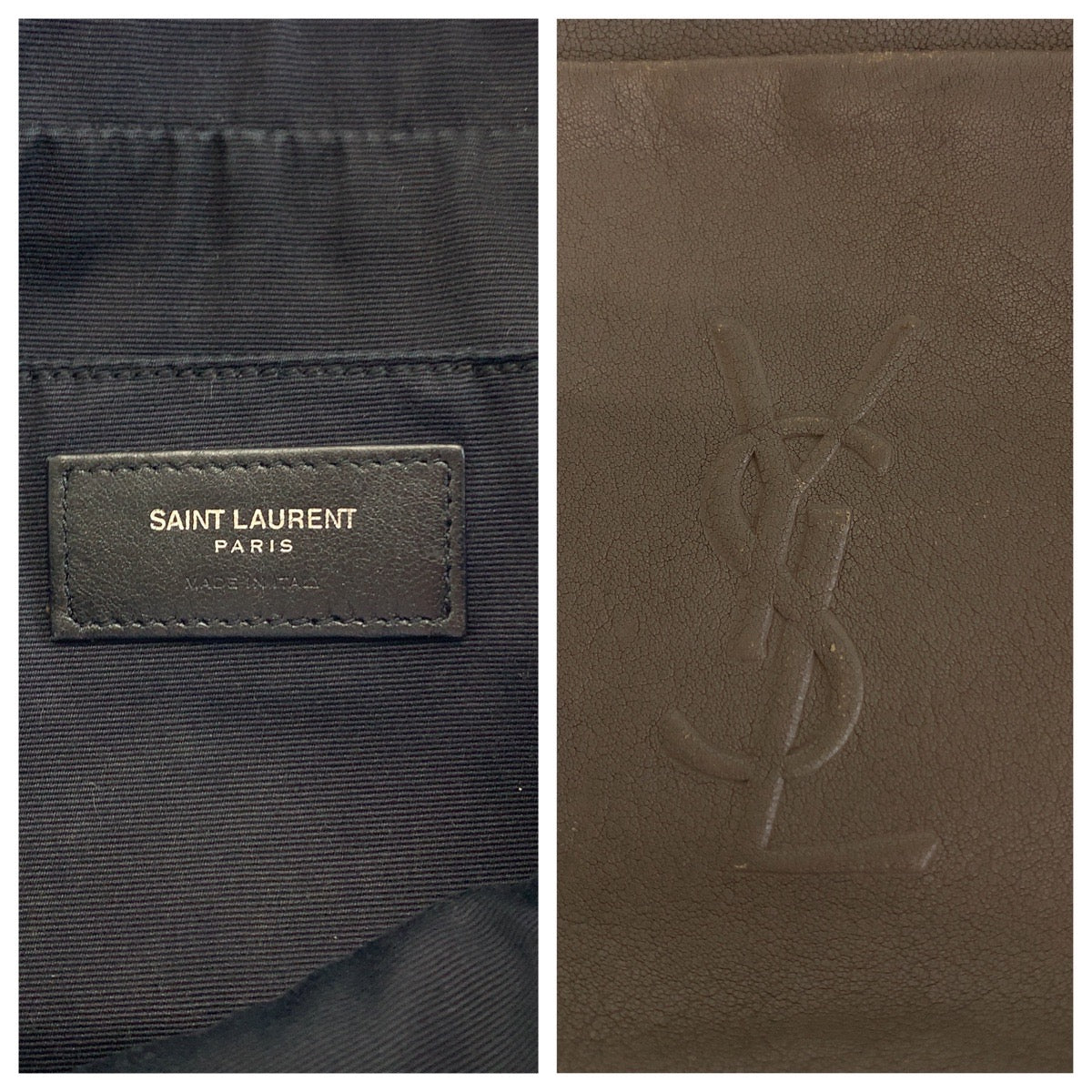 13080
9920 9920 YSL ロゴ フリンジ グレージュ シルバー金具 レザー ショルダーバッグ ポシェット  レディース