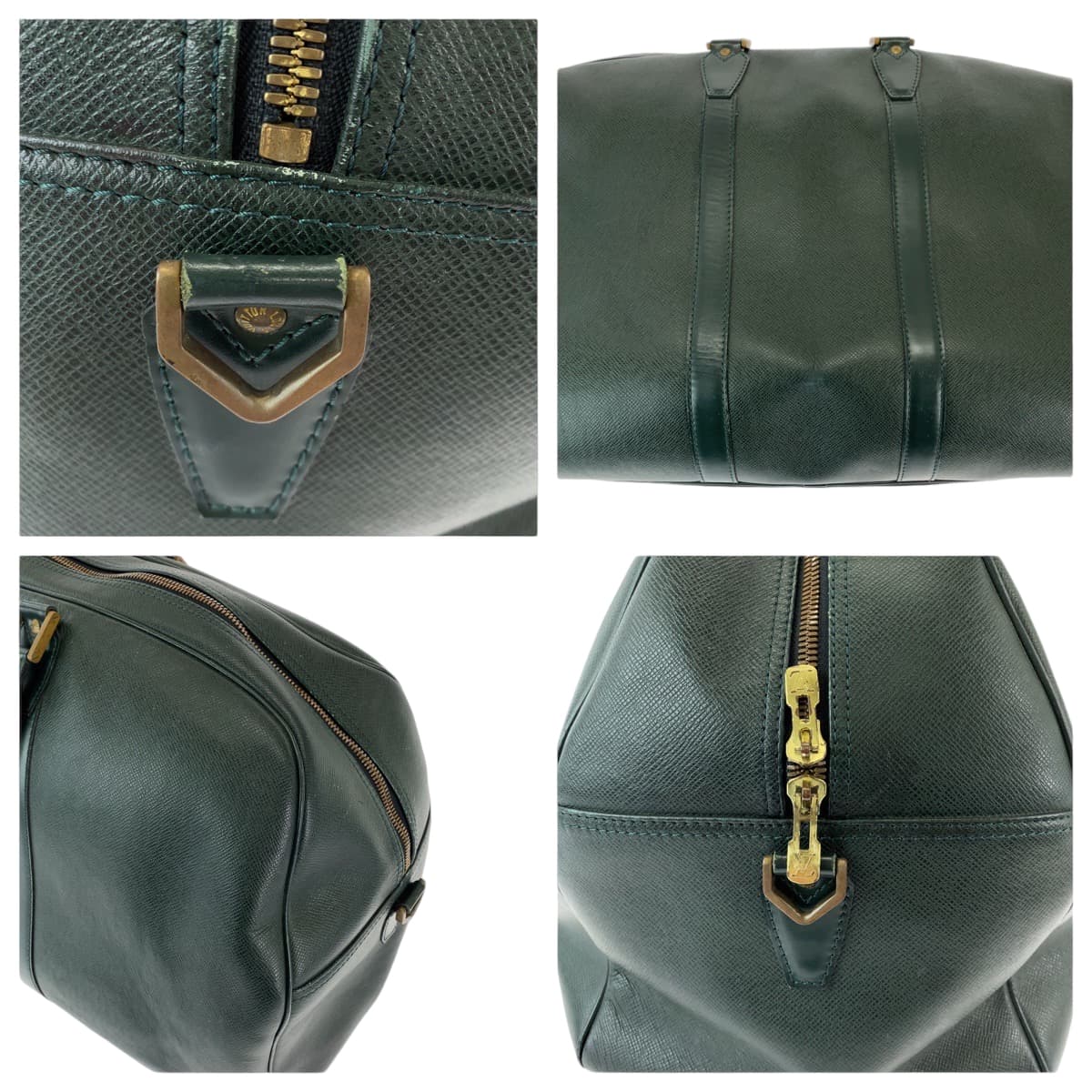 13082
LOUIS VUITTON ルイヴィトン タイガ ケンダルGM 男女兼用 エピセア グリーン ゴールド金具 カーフ M30114 ボストンバッグ ハンドバッグ  メンズ