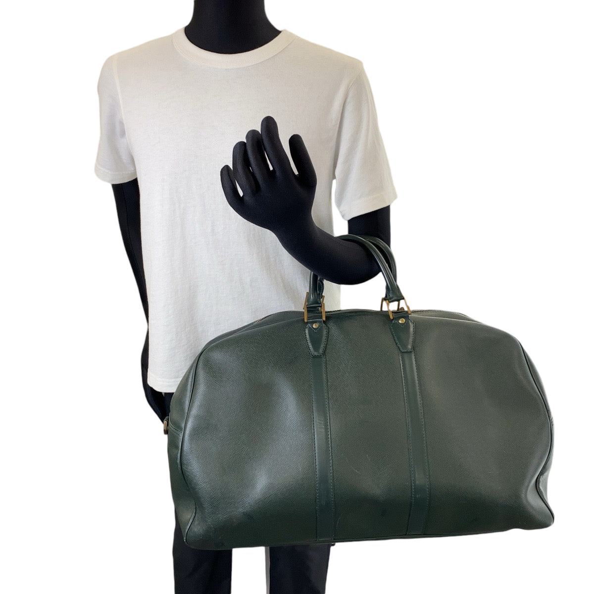 13082
LOUIS VUITTON ルイヴィトン タイガ ケンダルGM 男女兼用 エピセア グリーン ゴールド金具 カーフ M30114 ボストンバッグ ハンドバッグ  メンズ