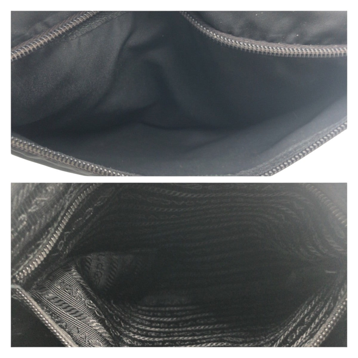 PRADA Tessuto Triangle Logo Plate Black Silver Hardware Nylon BT0421 Shoulder Bag Messenger Bag Men's