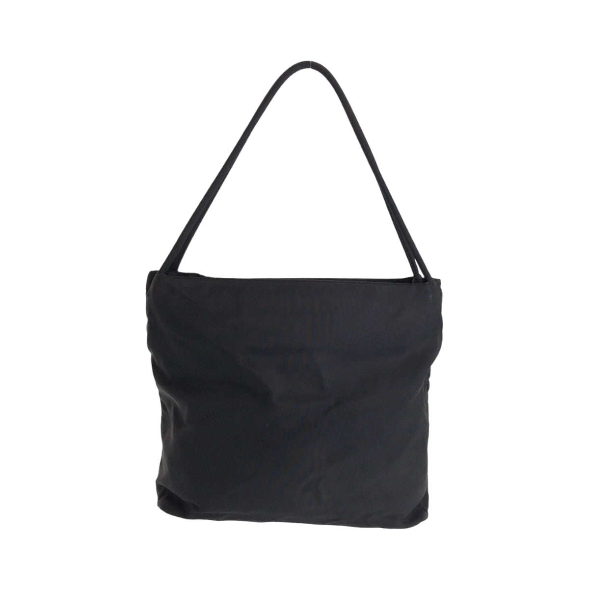 13086
PRADA プラダ テスート 三角ロゴプレート ブラック 黒 シルバー金具 ナイロン B6243 トートバッグ ショルダーバッグ  レディース