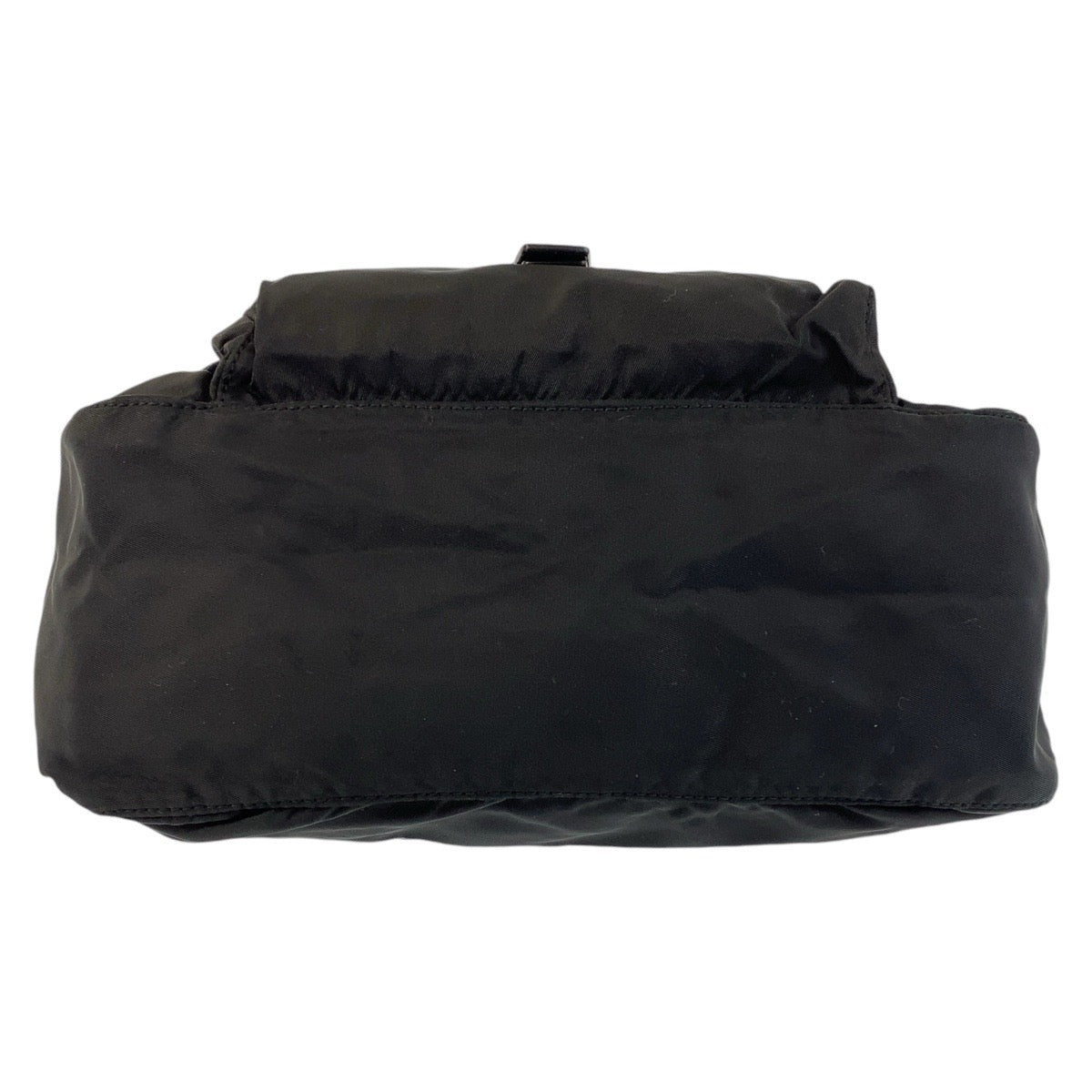 PRADA Tessuto Triangle Logo Plate Black Silver Hardware Nylon Crossbody Shoulder Bag Messenger Bag Men's