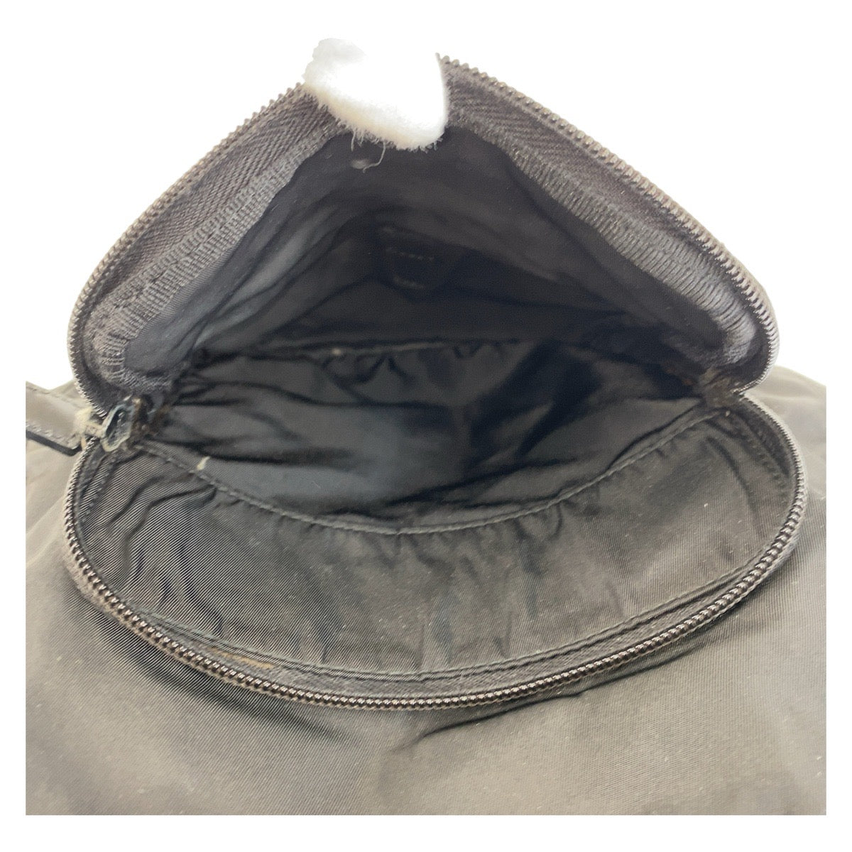 PRADA Tessuto Triangle Logo Plate Black Silver Hardware Nylon Crossbody Shoulder Bag Messenger Bag Men's