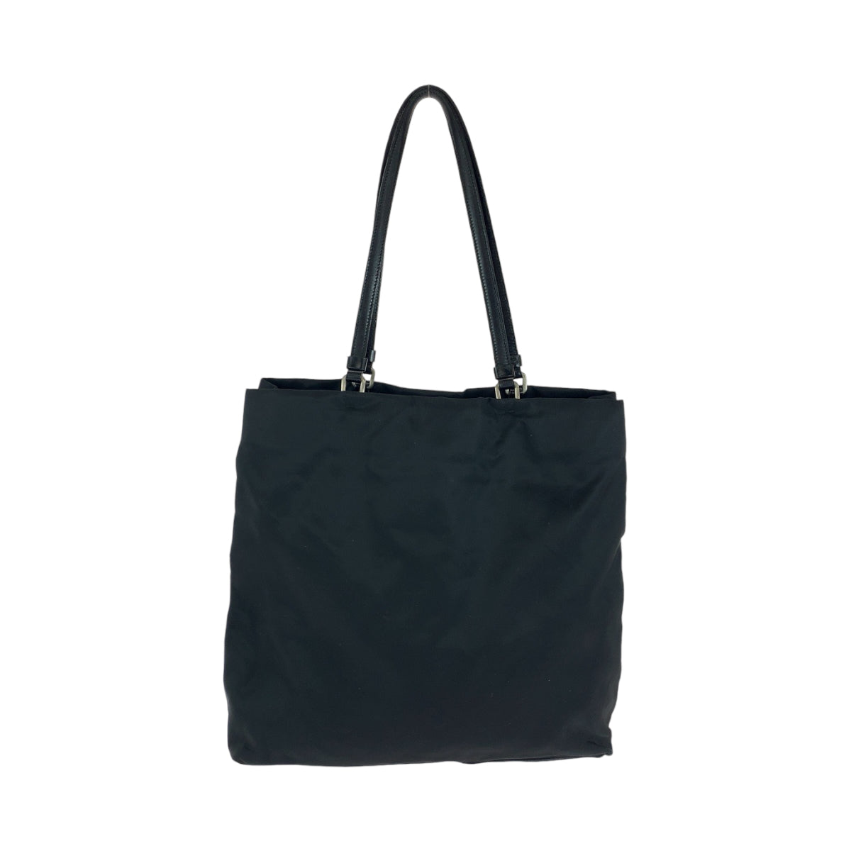 13092
PRADA プラダ テスート 三角ロゴプレート ブラック 黒 シルバー金具 ナイロン B11213 トートバッグ ショルダーバッグ  レディース