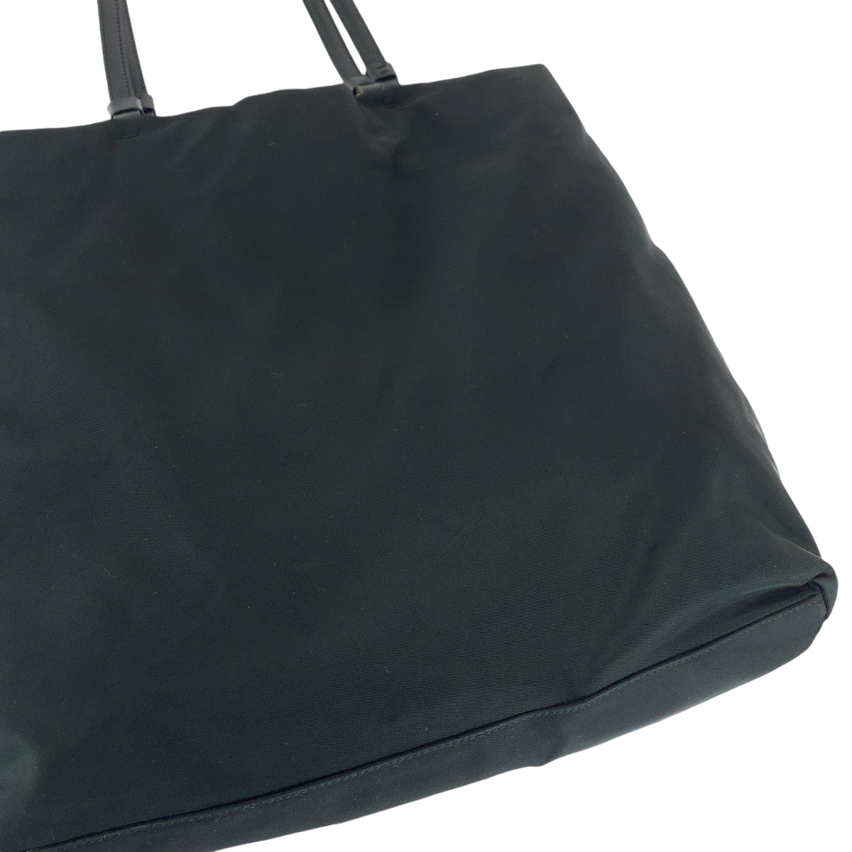 13092
PRADA プラダ テスート 三角ロゴプレート ブラック 黒 シルバー金具 ナイロン B11213 トートバッグ ショルダーバッグ  レディース