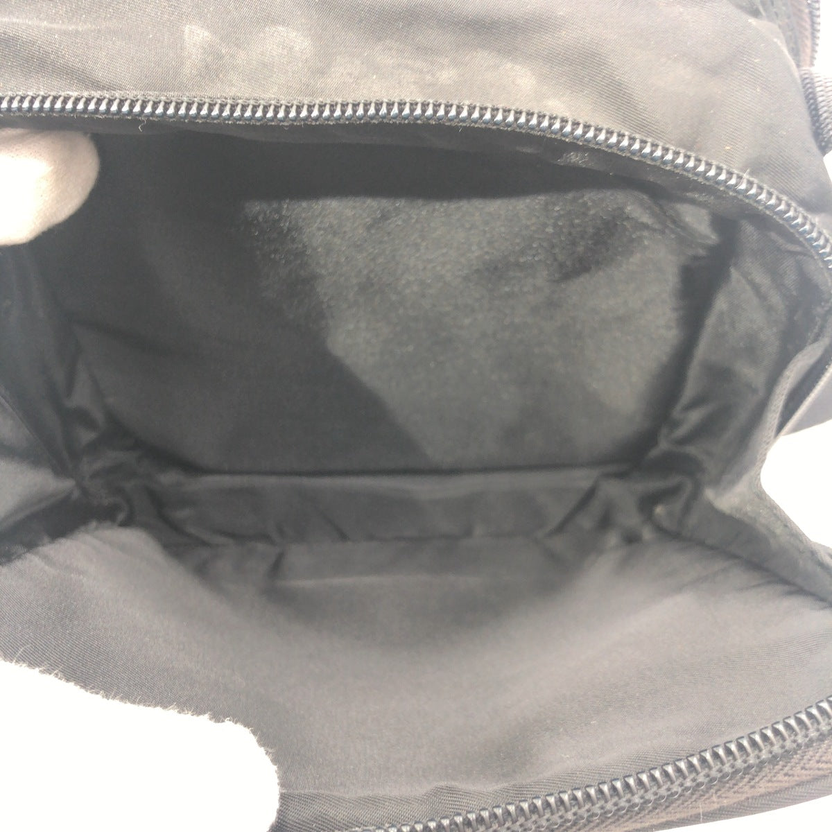 PRADA Tessuto Triangle Logo Black Nylon Shoulder Bag Unisex Men's