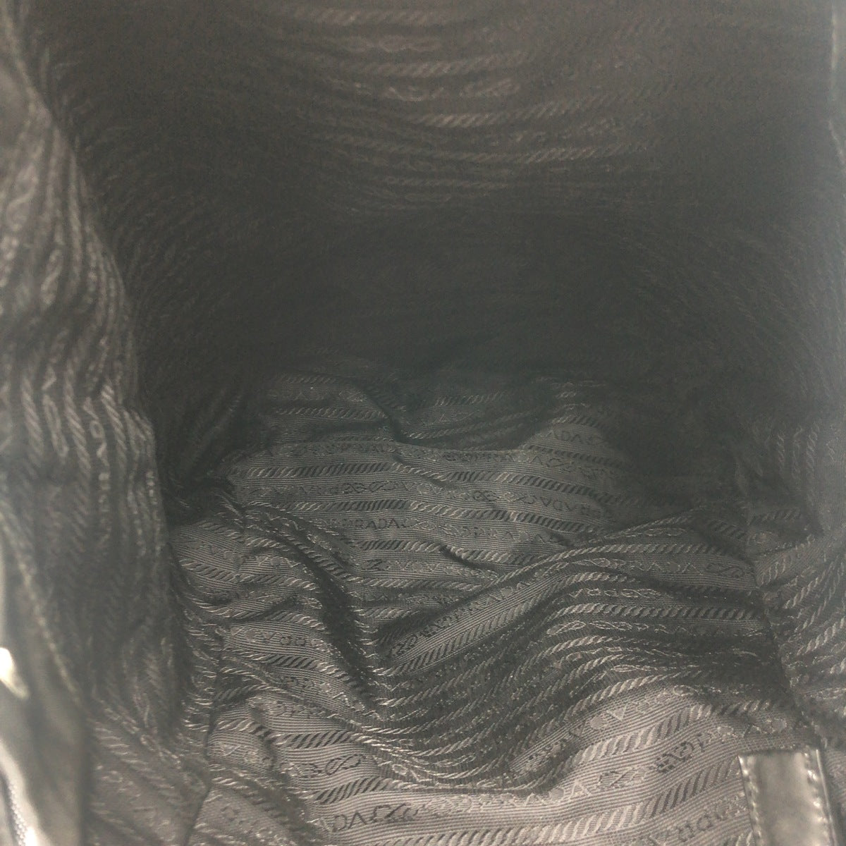 PRADA Prada Tessuto Triangle Logo Black Nylon Backpack Rucksack Daypack Unisex Women's