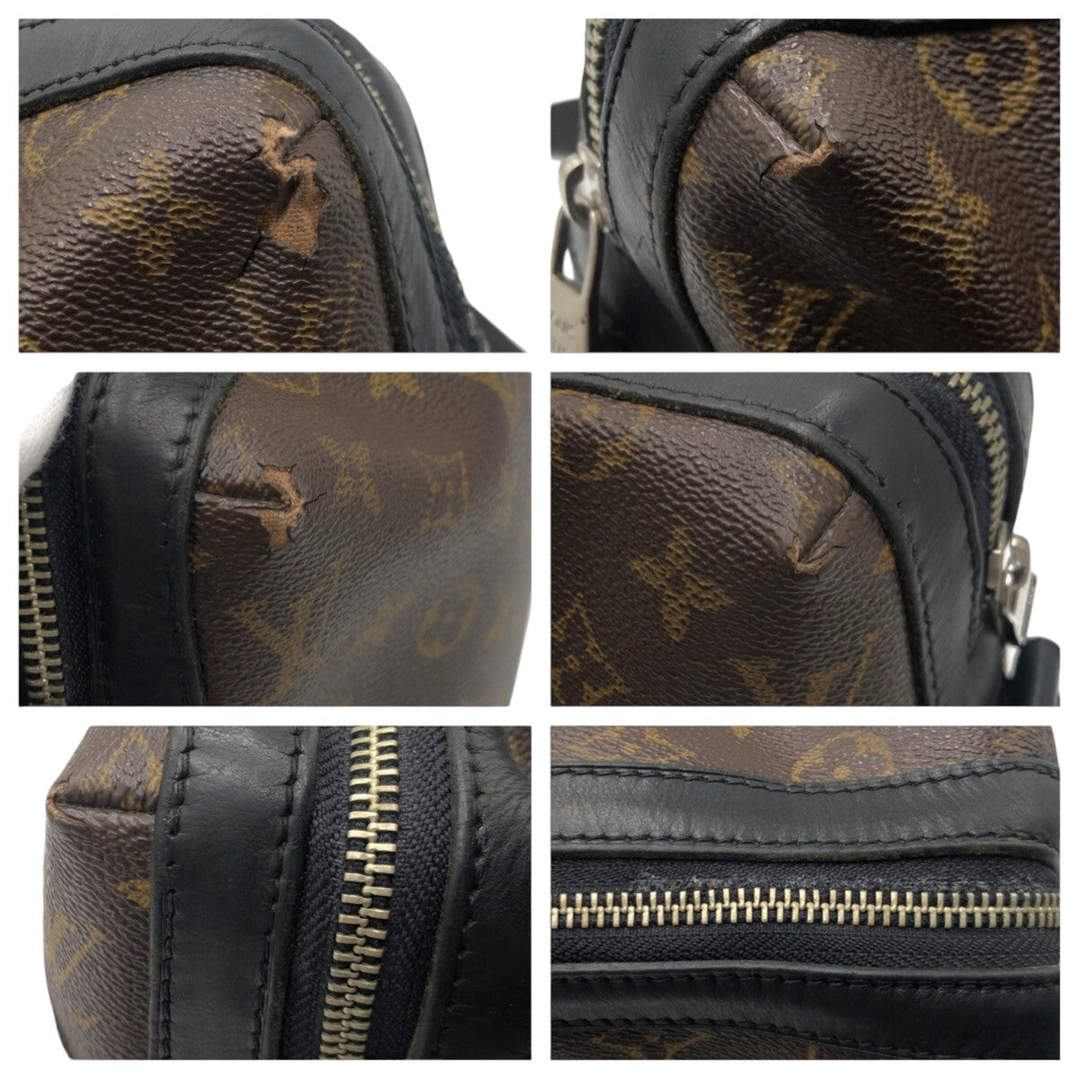 LOUIS VUITTON ルイヴィトン モニグラム マカサー トーレス ブラウン PVC M40387 ショルダーバッグ メッセンジャーバッグ 男女兼用  メンズ AB43