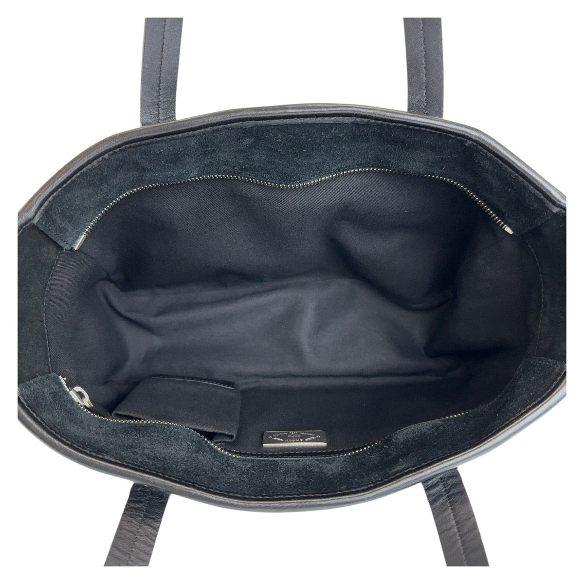 13103
BALLY バリー トレインスポッティング ブラック 黒 シルバー金具 スウェード / レザー トートバッグ ハンドバッグ  レディース