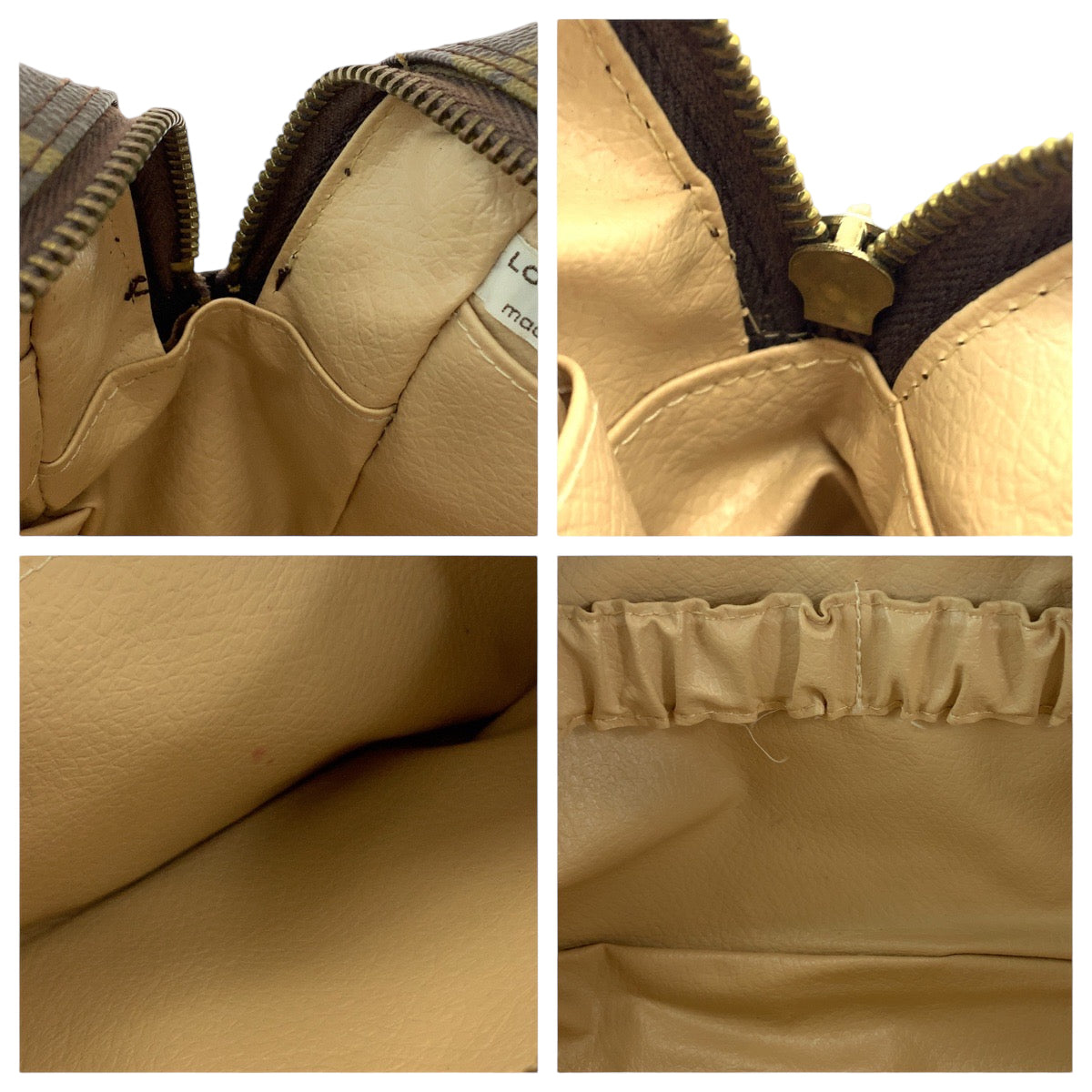 LOUIS VUITTON ルイヴィトン モノグラム トゥルース トワレット 28 ブラウン シルバー金具 PVC M47522 ポーチ 化粧ポーチ クラッチバッグ  レディース