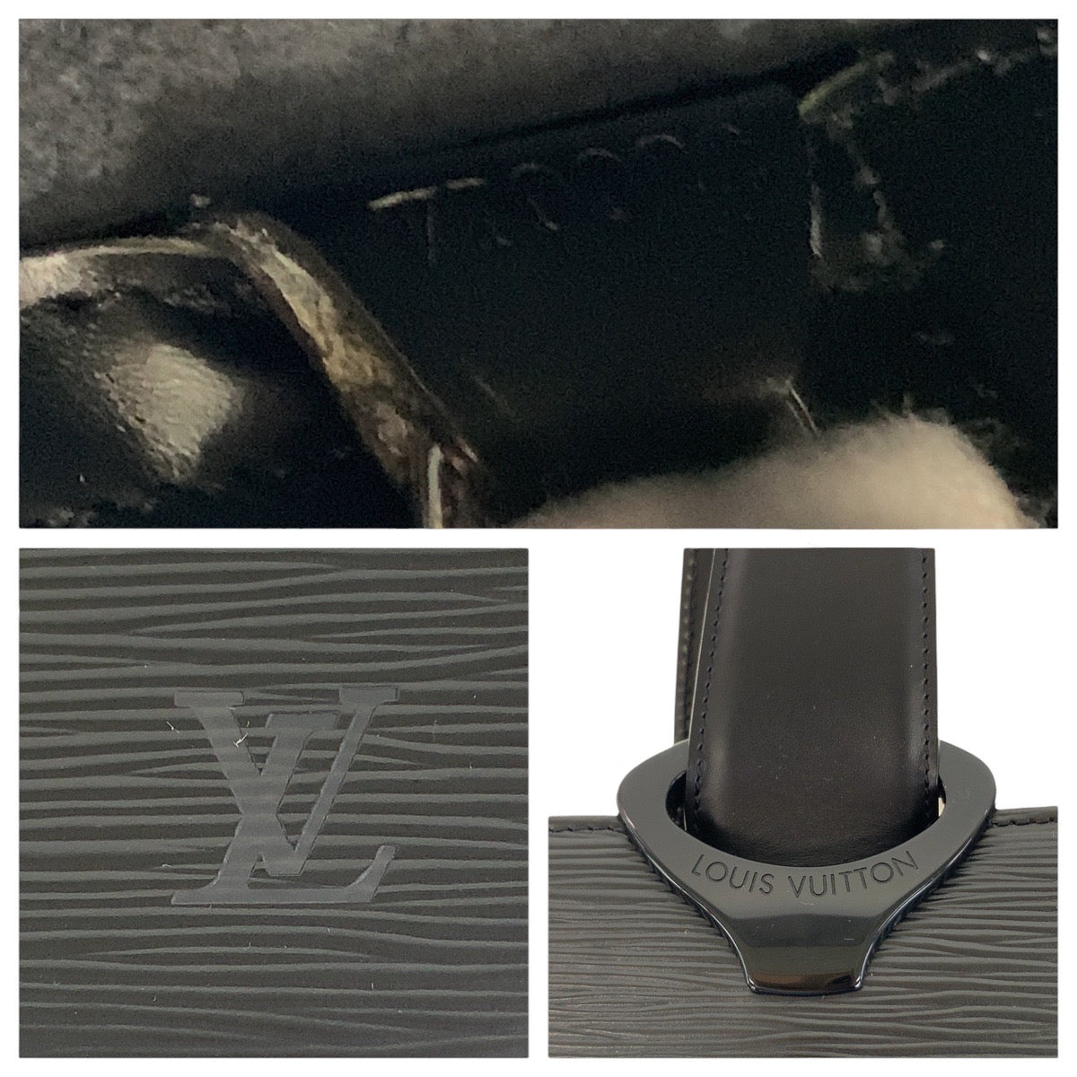 LOUIS VUITTON ルイヴィトン エピ ジェモ ブラック 黒 シルバー金具 レザー M52452 トートバッグ ショルダーバッグ 男女兼用  メンズ